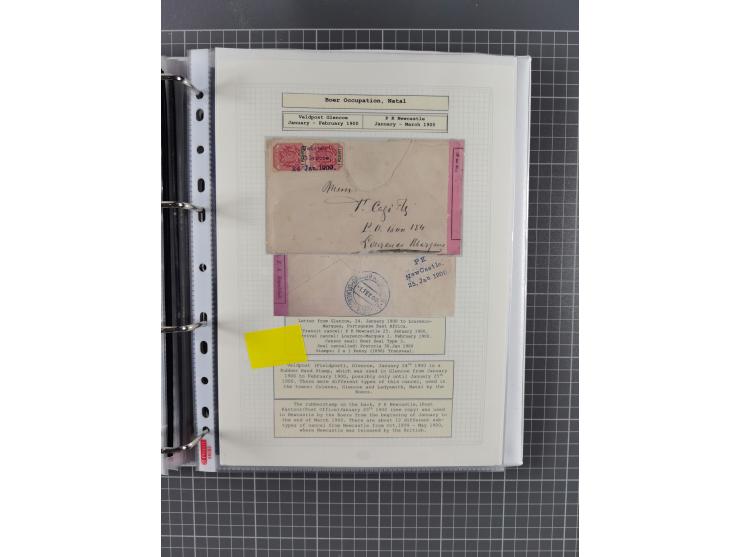 1899/1902, large accumulation of circa 275 covers and cards, offerring an ecclectic choice spanning from the Boer invasion of