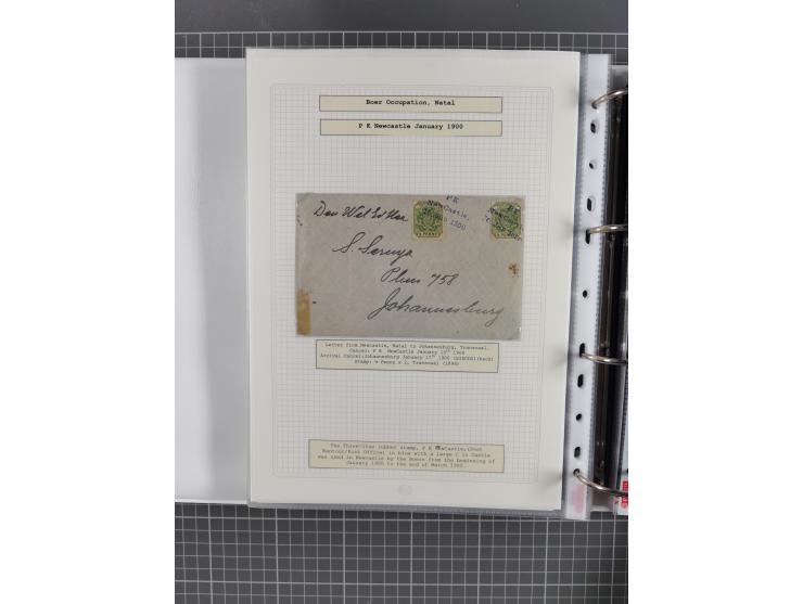 1899/1902, large accumulation of circa 275 covers and cards, offerring an ecclectic choice spanning from the Boer invasion of
