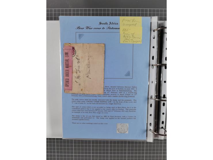 1899/1902, large accumulation of circa 275 covers and cards, offerring an ecclectic choice spanning from the Boer invasion of
