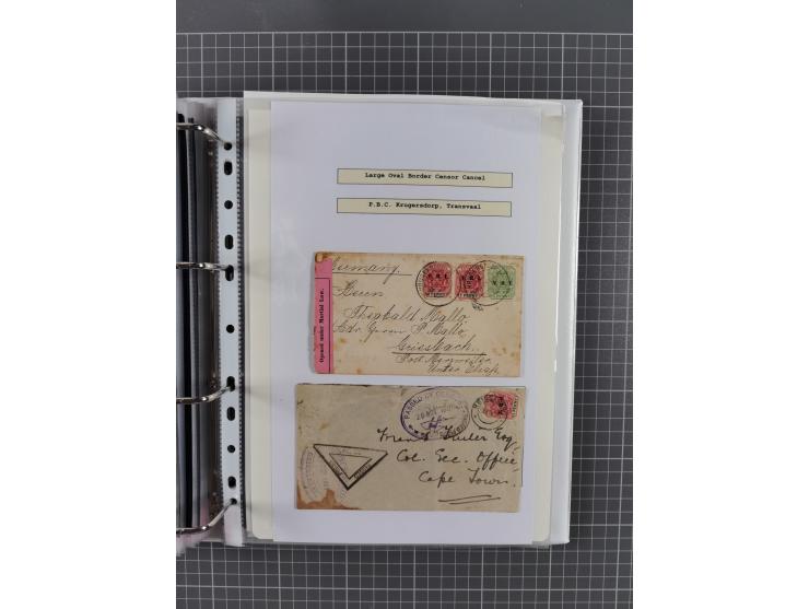 1899/1902, large accumulation of circa 275 covers and cards, offerring an ecclectic choice spanning from the Boer invasion of