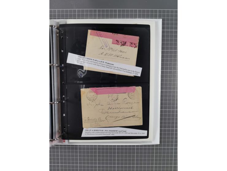 1899/1902, large accumulation of circa 275 covers and cards, offerring an ecclectic choice spanning from the Boer invasion of