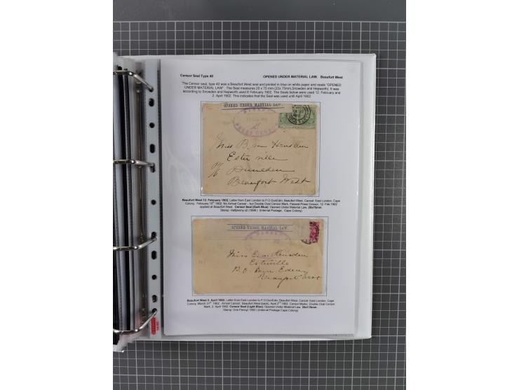 1899/1902, large accumulation of circa 275 covers and cards, offerring an ecclectic choice spanning from the Boer invasion of