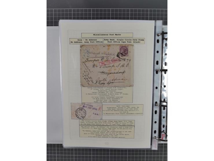 1899/1902, large accumulation of circa 275 covers and cards, offerring an ecclectic choice spanning from the Boer invasion of