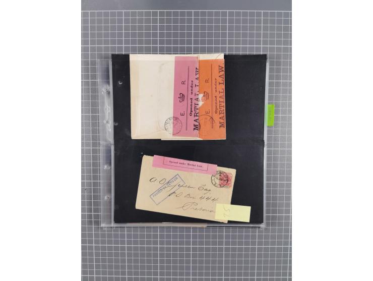 1899/1902, large accumulation of circa 275 covers and cards, offerring an ecclectic choice spanning from the Boer invasion of