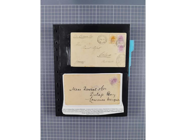 1899/1902, large accumulation of circa 275 covers and cards, offerring an ecclectic choice spanning from the Boer invasion of