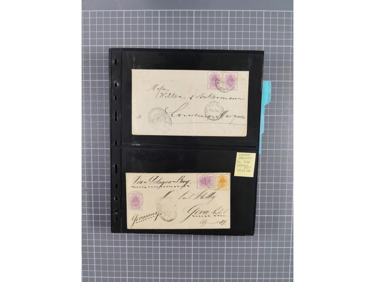 1899/1902, large accumulation of circa 275 covers and cards, offerring an ecclectic choice spanning from the Boer invasion of