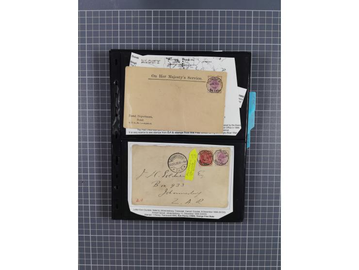 1899/1902, large accumulation of circa 275 covers and cards, offerring an ecclectic choice spanning from the Boer invasion of