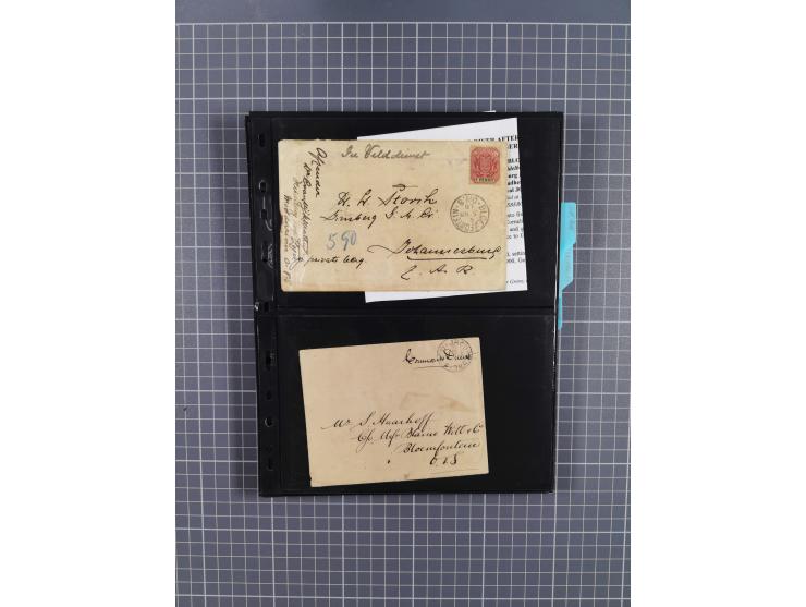 1899/1902, large accumulation of circa 275 covers and cards, offerring an ecclectic choice spanning from the Boer invasion of
