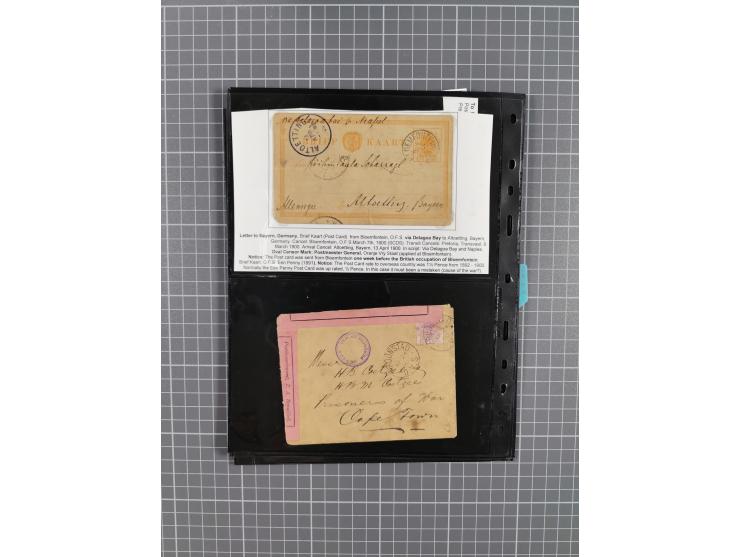 1899/1902, large accumulation of circa 275 covers and cards, offerring an ecclectic choice spanning from the Boer invasion of