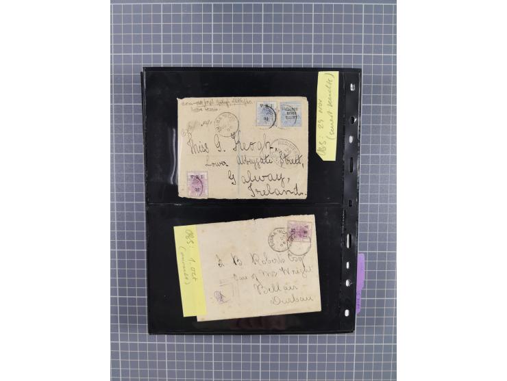 1899/1902, large accumulation of circa 275 covers and cards, offerring an ecclectic choice spanning from the Boer invasion of