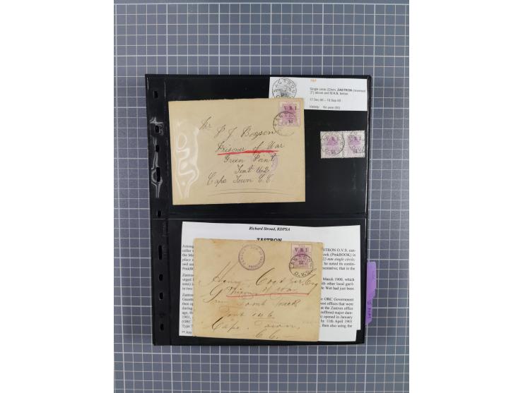1899/1902, large accumulation of circa 275 covers and cards, offerring an ecclectic choice spanning from the Boer invasion of