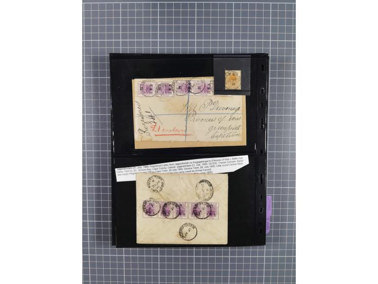 1899/1902, large accumulation of circa 275 covers and cards, offerring an ecclectic choice spanning from the Boer invasion of
