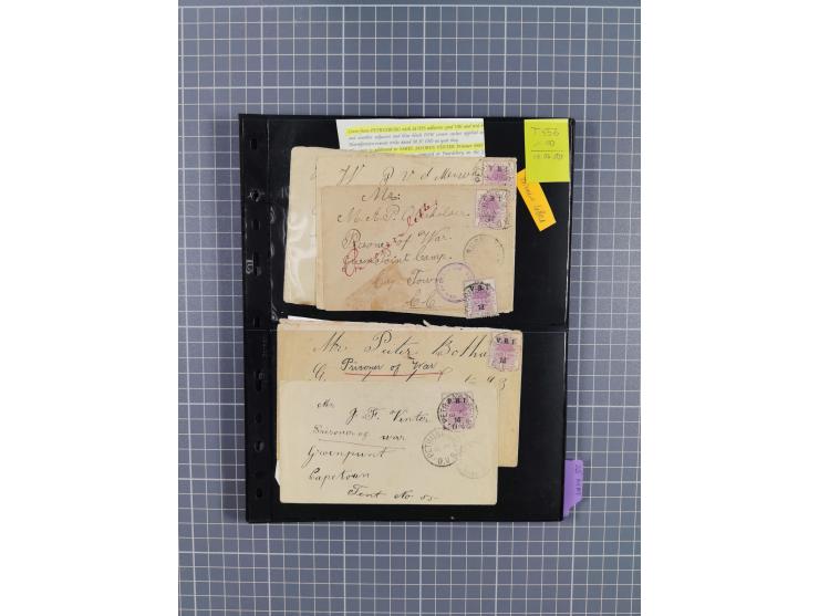 1899/1902, large accumulation of circa 275 covers and cards, offerring an ecclectic choice spanning from the Boer invasion of