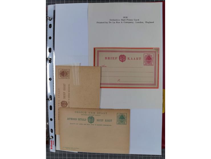 1884/1902 (ca.), Postal Stationery Cards from both OFS and ORC, group of over 100 cards unused and used, many different types