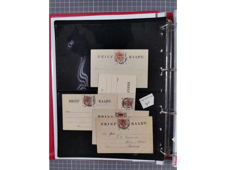 1884/1902 (ca.), Postal Stationery Cards from both OFS and ORC, group of over 100 cards unused and used, many different types