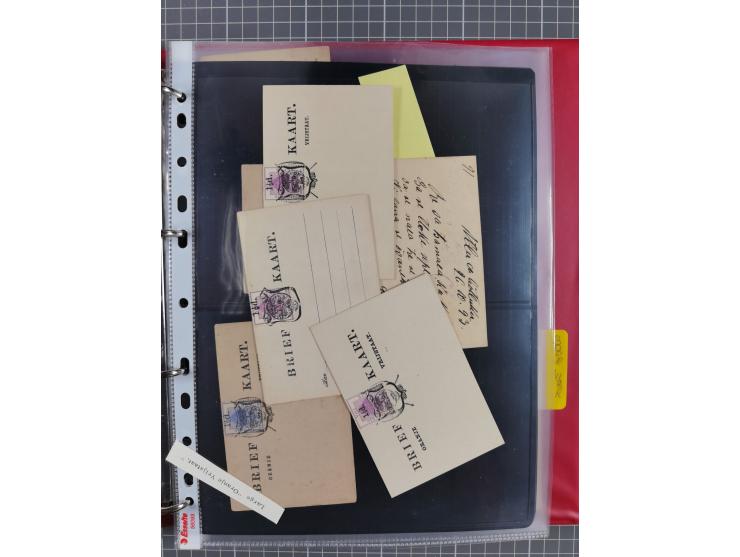 1884/1902 (ca.), Postal Stationery Cards from both OFS and ORC, group of over 100 cards unused and used, many different types