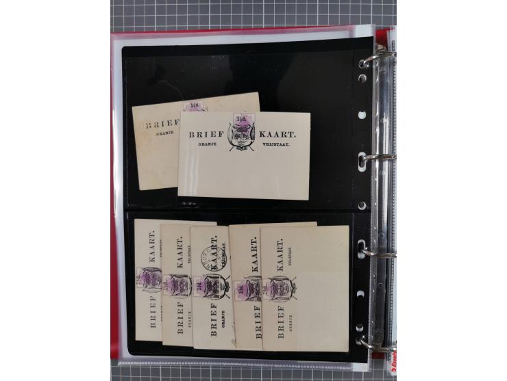 1884/1902 (ca.), Postal Stationery Cards from both OFS and ORC, group of over 100 cards unused and used, many different types