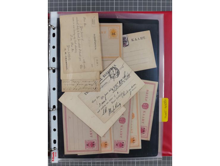 1884/1902 (ca.), Postal Stationery Cards from both OFS and ORC, group of over 100 cards unused and used, many different types