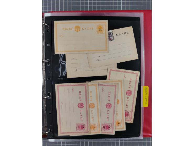 1884/1902 (ca.), Postal Stationery Cards from both OFS and ORC, group of over 100 cards unused and used, many different types