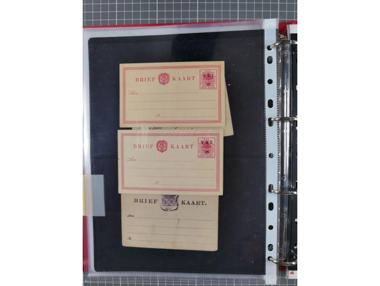 1884/1902 (ca.), Postal Stationery Cards from both OFS and ORC, group of over 100 cards unused and used, many different types