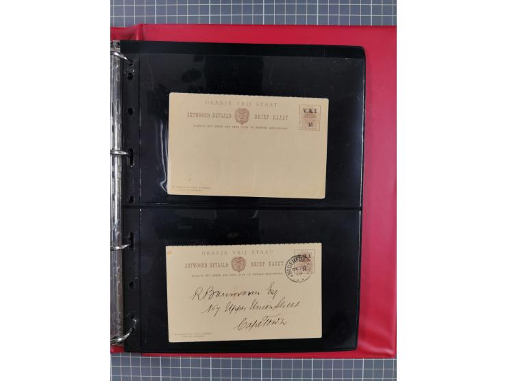 1884/1902 (ca.), Postal Stationery Cards from both OFS and ORC, group of over 100 cards unused and used, many different types