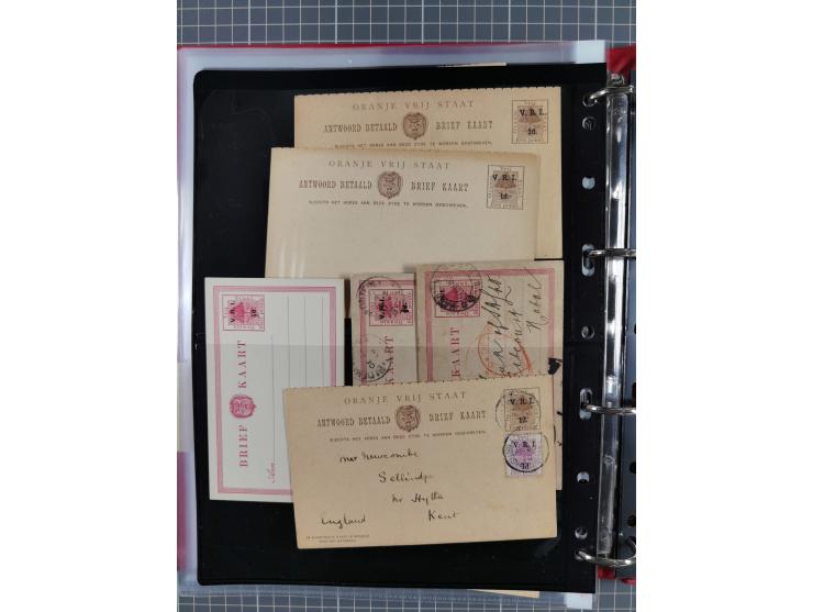 1884/1902 (ca.), Postal Stationery Cards from both OFS and ORC, group of over 100 cards unused and used, many different types