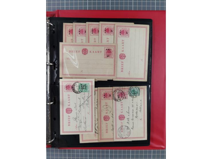 1884/1902 (ca.), Postal Stationery Cards from both OFS and ORC, group of over 100 cards unused and used, many different types