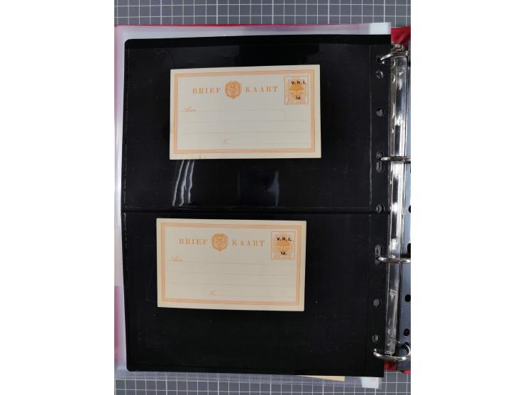 1884/1902 (ca.), Postal Stationery Cards from both OFS and ORC, group of over 100 cards unused and used, many different types