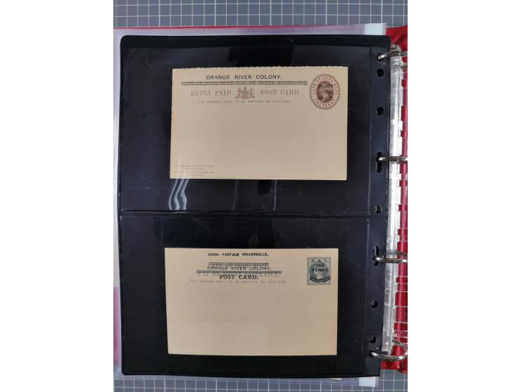 1884/1902 (ca.), Postal Stationery Cards from both OFS and ORC, group of over 100 cards unused and used, many different types