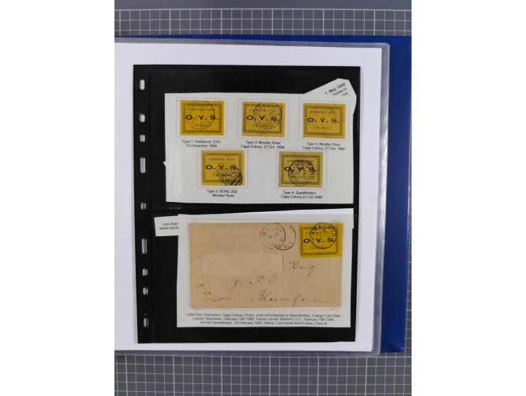 1868/99, mint never hinged/unused and used collection with covers, highly specialized with the overprint settings, plenty of 