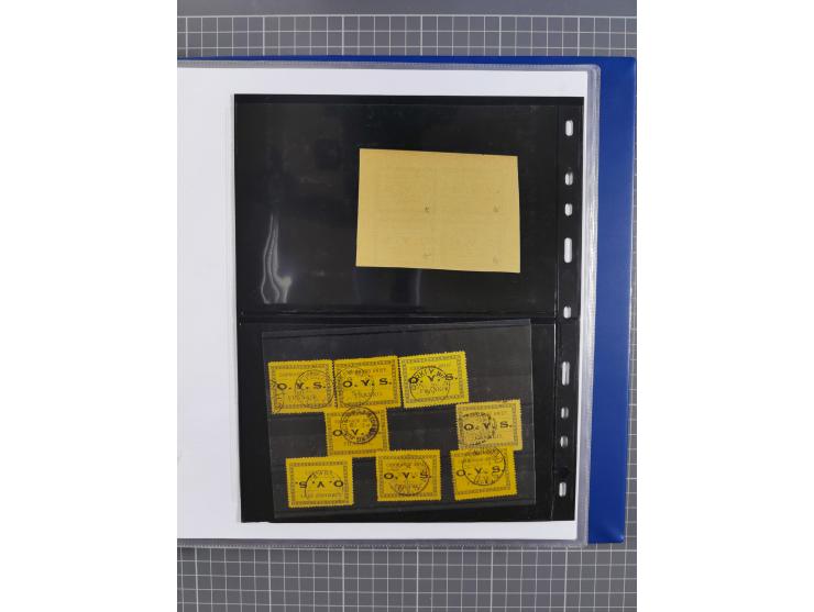 1868/99, mint never hinged/unused and used collection with covers, highly specialized with the overprint settings, plenty of 