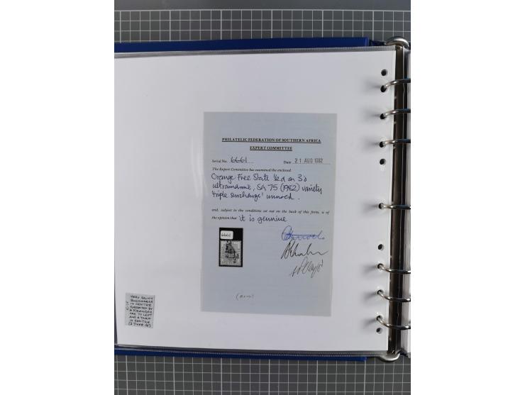 1868/99, mint never hinged/unused and used collection with covers, highly specialized with the overprint settings, plenty of 