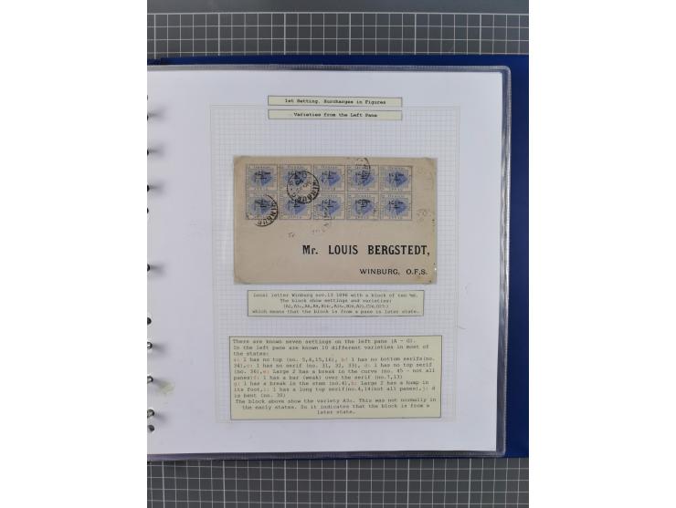 1868/99, mint never hinged/unused and used collection with covers, highly specialized with the overprint settings, plenty of 