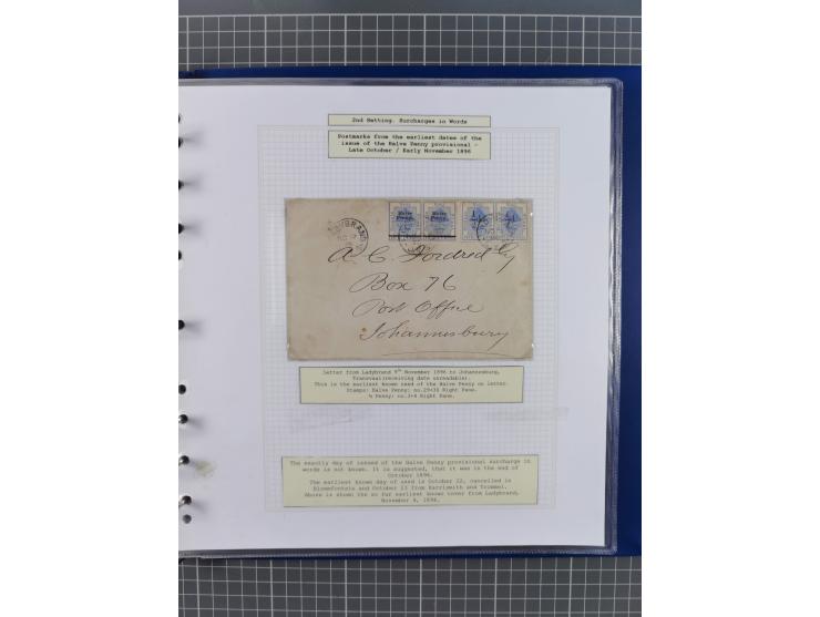 1868/99, mint never hinged/unused and used collection with covers, highly specialized with the overprint settings, plenty of 