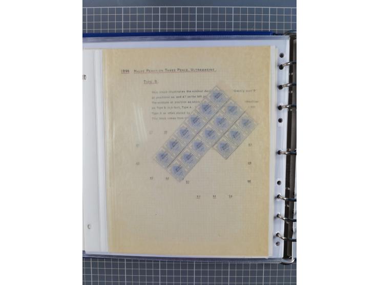 1868/99, mint never hinged/unused and used collection with covers, highly specialized with the overprint settings, plenty of 