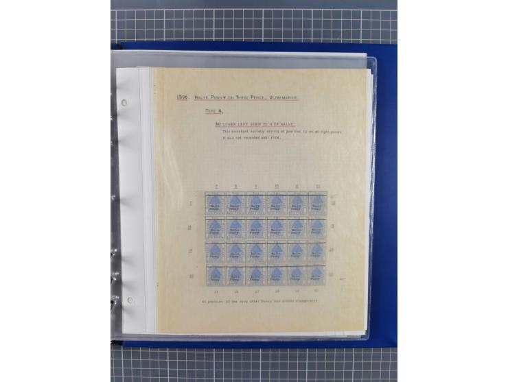 1868/99, mint never hinged/unused and used collection with covers, highly specialized with the overprint settings, plenty of 