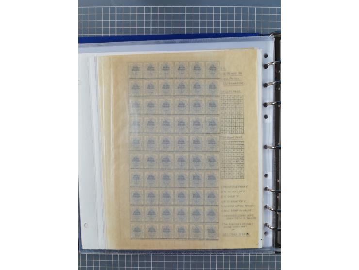 1868/99, mint never hinged/unused and used collection with covers, highly specialized with the overprint settings, plenty of 