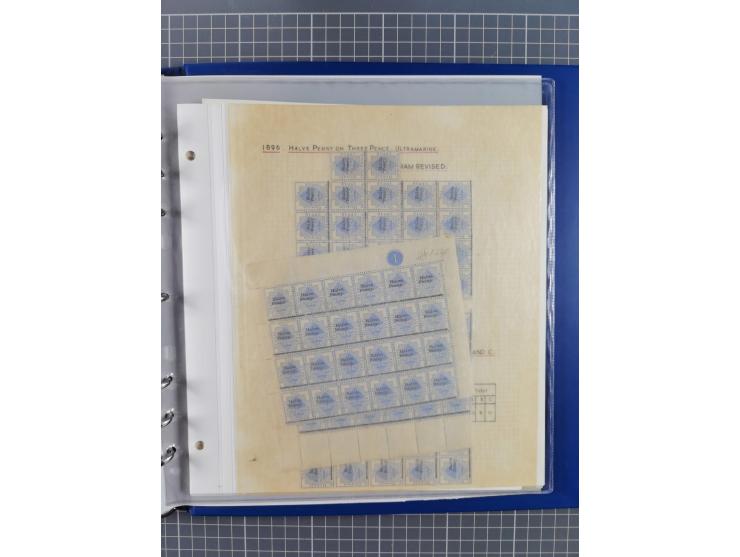 1868/99, mint never hinged/unused and used collection with covers, highly specialized with the overprint settings, plenty of 