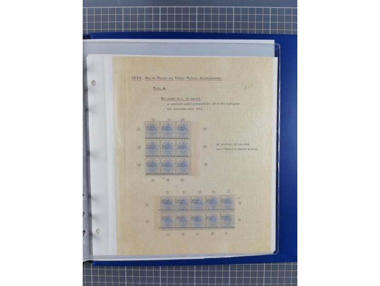 1868/99, mint never hinged/unused and used collection with covers, highly specialized with the overprint settings, plenty of 