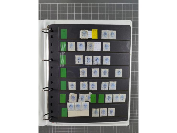 1868/99, mint never hinged/unused and used collection with covers, highly specialized with the overprint settings, plenty of 