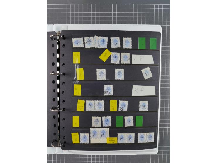 1868/99, mint never hinged/unused and used collection with covers, highly specialized with the overprint settings, plenty of 