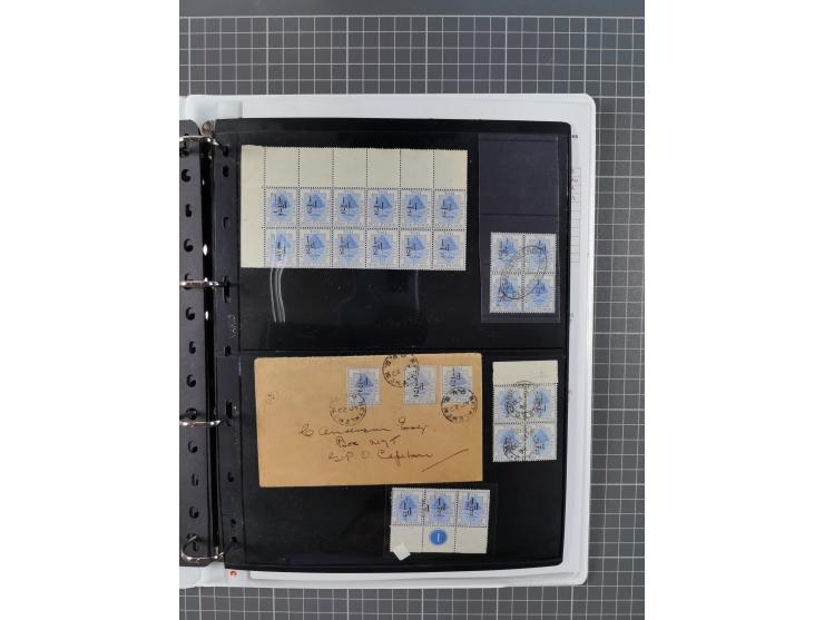 1868/99, mint never hinged/unused and used collection with covers, highly specialized with the overprint settings, plenty of 