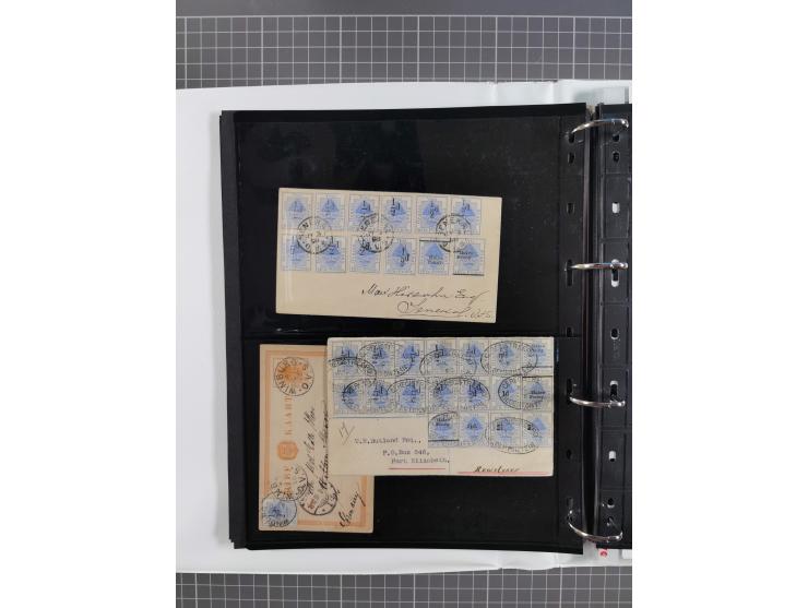 1868/99, mint never hinged/unused and used collection with covers, highly specialized with the overprint settings, plenty of 