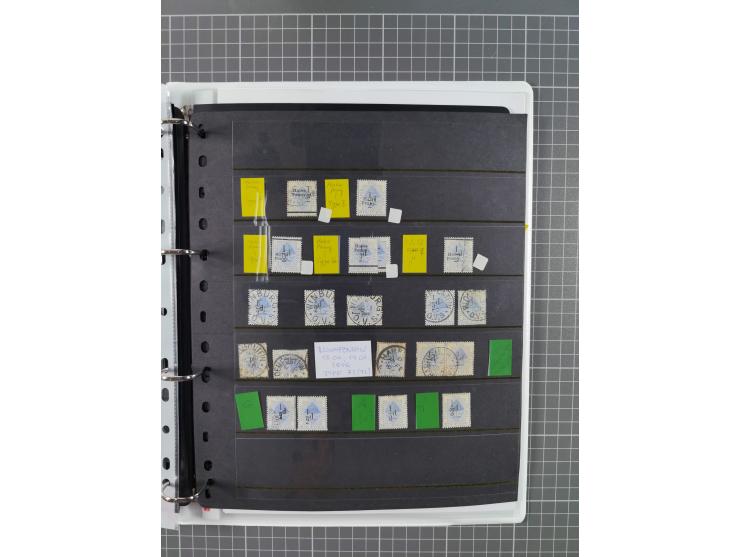 1868/99, mint never hinged/unused and used collection with covers, highly specialized with the overprint settings, plenty of 