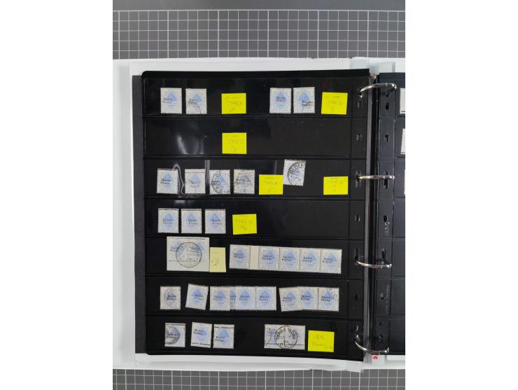 1868/99, mint never hinged/unused and used collection with covers, highly specialized with the overprint settings, plenty of 