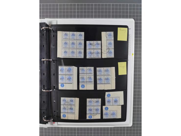 1868/99, mint never hinged/unused and used collection with covers, highly specialized with the overprint settings, plenty of 