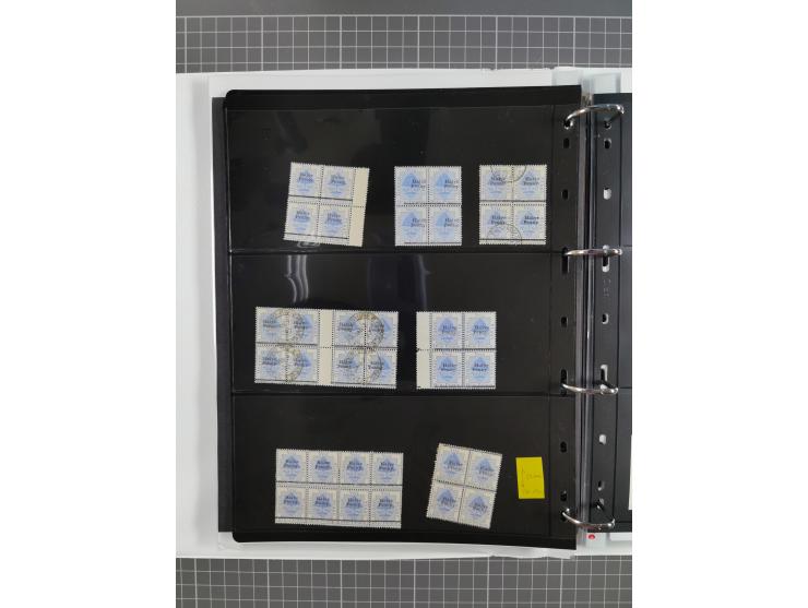 1868/99, mint never hinged/unused and used collection with covers, highly specialized with the overprint settings, plenty of 