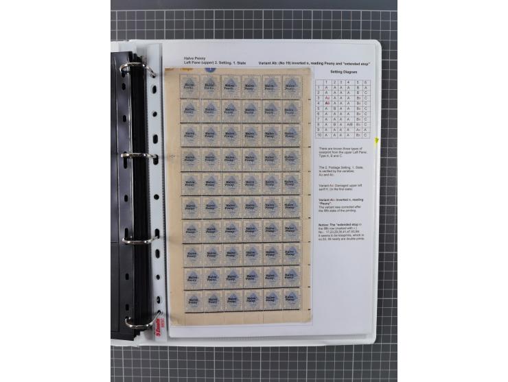 1868/99, mint never hinged/unused and used collection with covers, highly specialized with the overprint settings, plenty of 