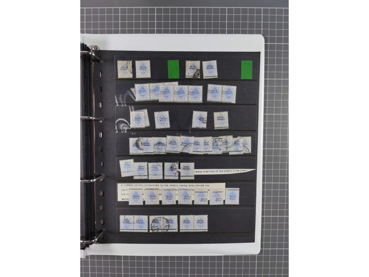 1868/99, mint never hinged/unused and used collection with covers, highly specialized with the overprint settings, plenty of 