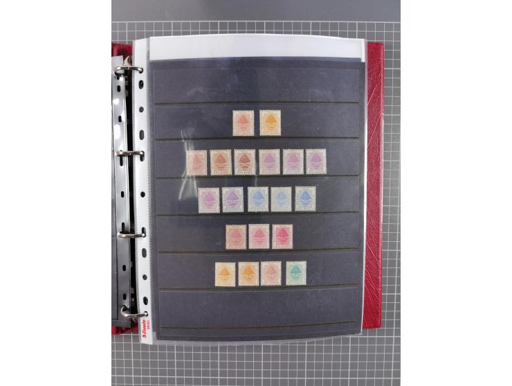 1868/99, mint never hinged/unused and used collection with covers, highly specialized with the overprint settings, plenty of 